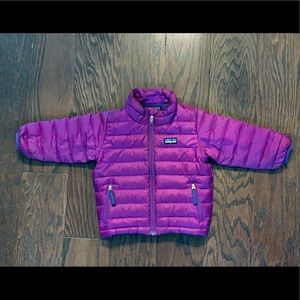 Patagonia Down Baby Sweater 12 month Purple